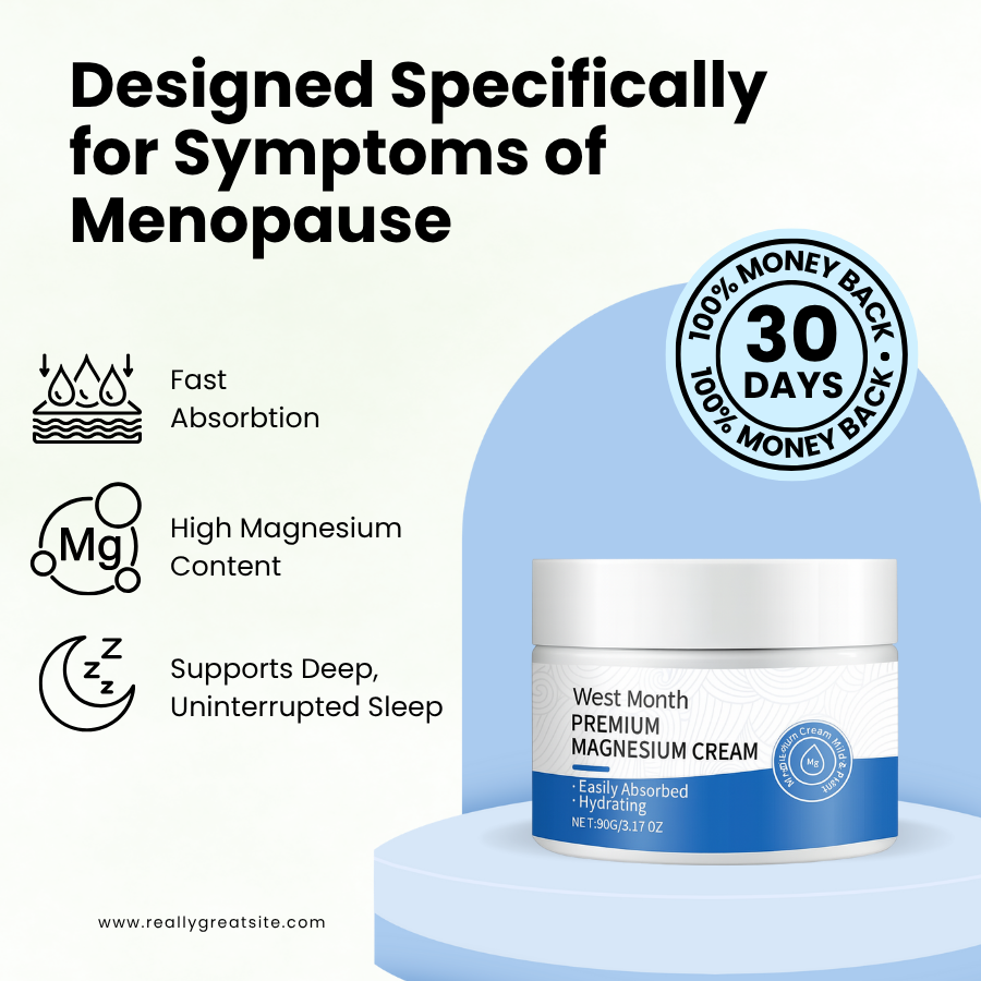 Magnesium Cream - Menopausal Leg Pain Relief