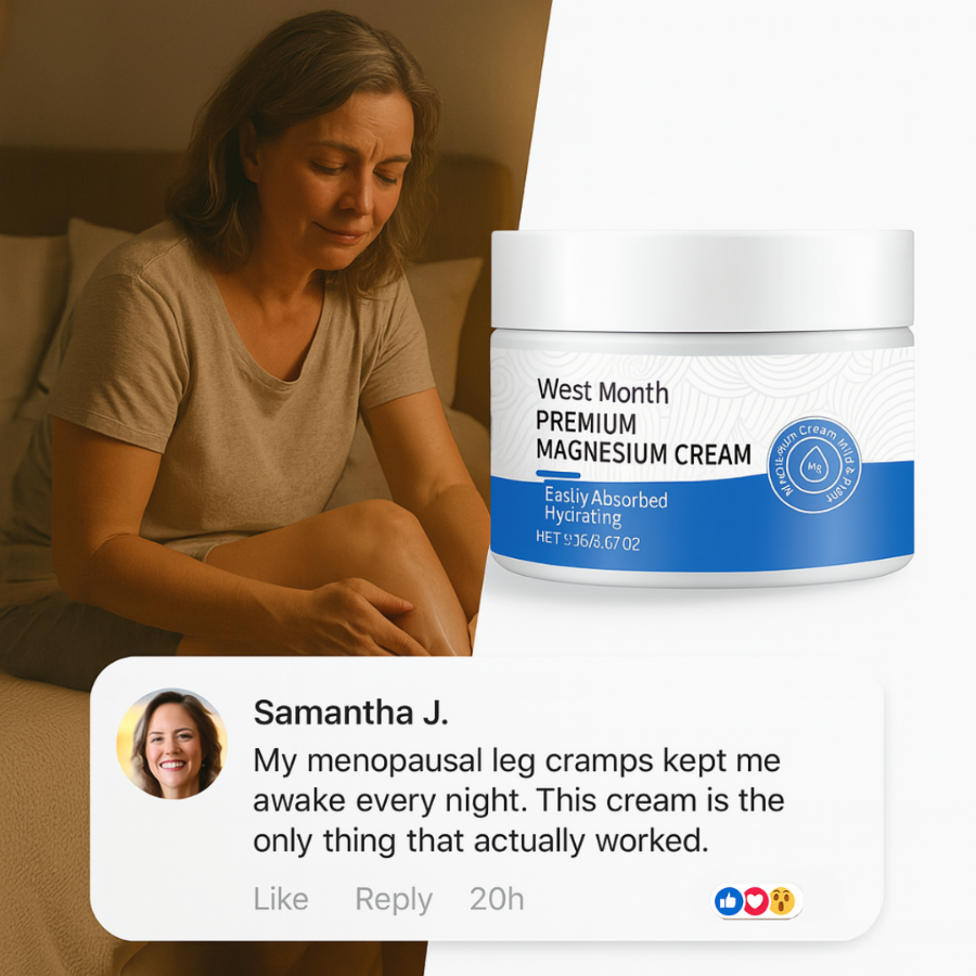 Magnesium Cream - Menopausal Leg Pain Relief
